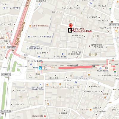 グッドステイ東中野駅前NORTH■【ベーシック】の地図画像