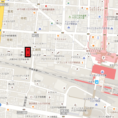 グッドステイ八王子・三崎町レジデンス■『独立洗面』【ハイクラス】の地図画像