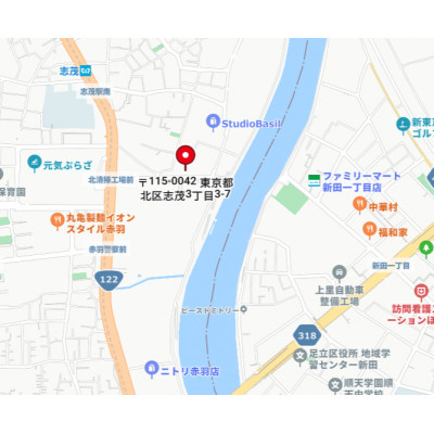 マンスリーステージ赤羽２【光回線インターネット（WIFI対応）無料！管理費無料！！駅徒歩5分】の地図画像