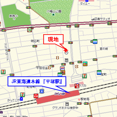 ≪ホテルタイプ≫グッドステイ平塚駅前【シングルルーム】の地図画像
