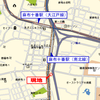 グッドステイ麻布十番ステーションフロント■『1R・25平米』【ベーシック】の地図画像