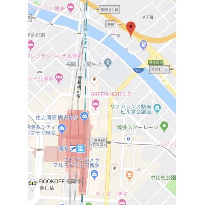 NA博多北　５A　　NET無料　　禁煙　　【法人契約歓迎！！】の地図画像