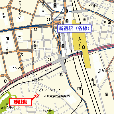 グッドステイ南新宿代々木二丁目ラグジュアリー■『セパレート』【ベーシック】の地図画像