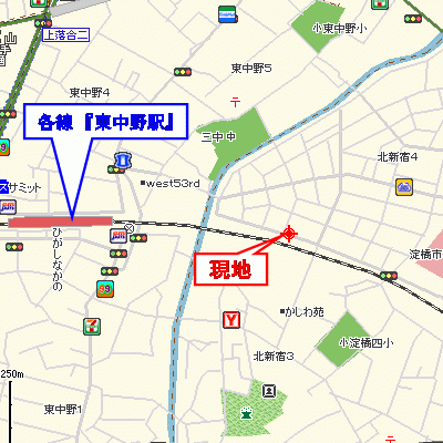 グッドステイ中央線東中野駅前WEST★【ベーシック】の地図画像