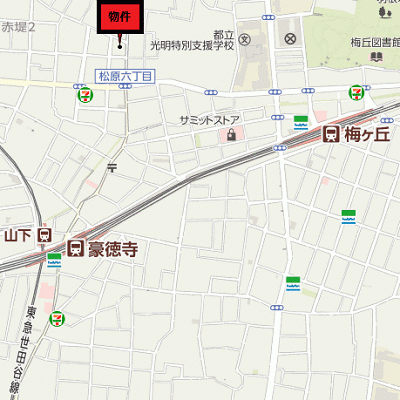 グッドステイ小田急豪徳寺NORTH■【ライト】の地図画像
