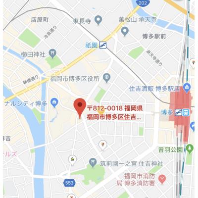 ピュアドームグランディー博多　A　　🚭禁煙　　🚘🅿　　　　【法人契約】の地図画像