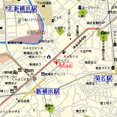 マンスリーリブマックス新横浜駅前■『1R・33平米』【独立洗面】≪スタンダードシリーズ≫の地図画像