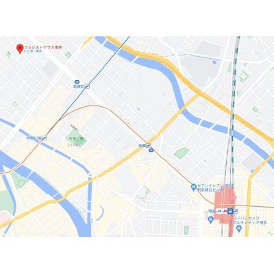 ☆マリンメッセ・博多座☆　フォレストテラス博多　☆サンパレス・天神・博多☆の地図画像