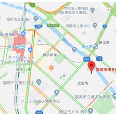 ダイナコートエスタディオ山王公園　F１０　【💻NET無料】　　🚭禁煙　　【法人契約歓迎！！】の地図画像