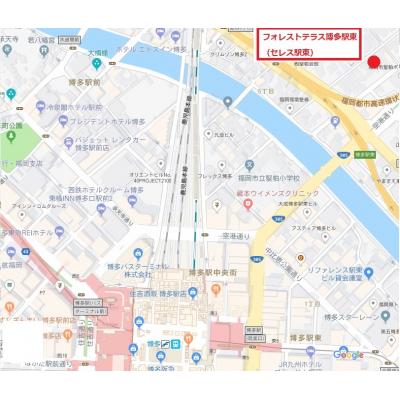 ▲▽ロフトベッド▲▽　フォレストテラス博多駅東　▲▽お部屋広々▲▽の地図画像