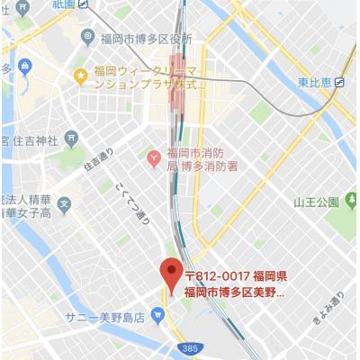 朝日プラザ博多６　R　　【🚘🅿　近隣駐車場】　の地図画像
