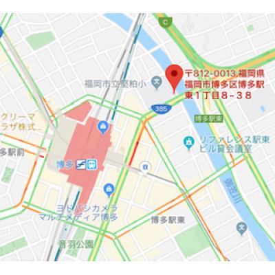 ピュアドームステイツ博多　　🚭禁煙　　の地図画像