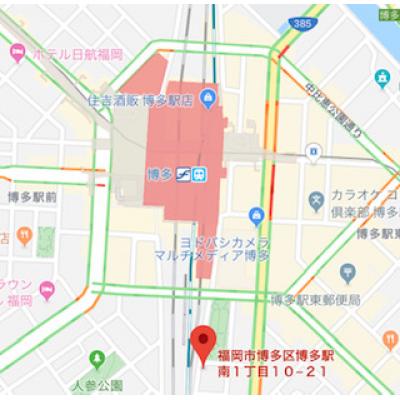 ピュアドームヴィアーレ博多　B　　🚘近隣CP　　🚭禁煙　　　　【法人契約】の地図画像