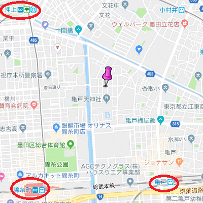 マンスリーリブマックス押上・亀戸天神前■『25平米』【独立洗面・浴室乾燥付】≪エクセレントシリーズ≫の地図画像