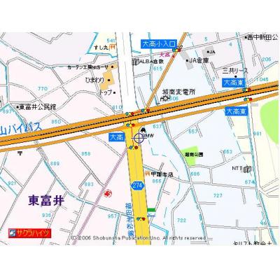 ★★サクラハイツ（※禁煙）★★　【さくらマンスリー】2号線バイパスまでアクセス良好！ネット無料物件です♪の地図画像