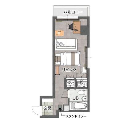 レントライフマンスリー関内横浜スタジアム前【契約・事務手数料無料！】の地図画像
