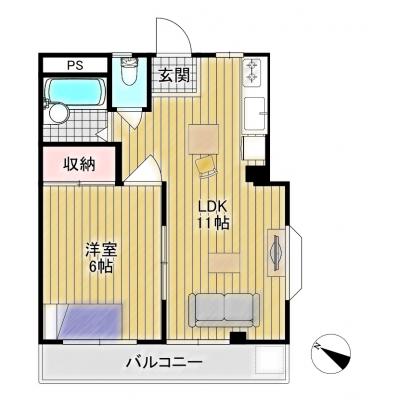 Bizroom／石垣ビル301　【アクセス◎】駅徒歩５分！買物便利！近隣にコインパーキングあります！の地図画像