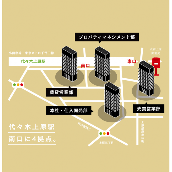 株式会社住新コーポレーションの周辺地図