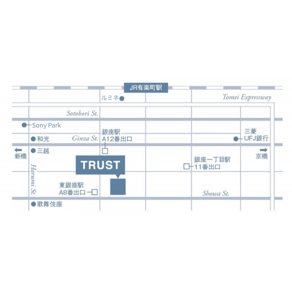 株式会社トラストの周辺地図
